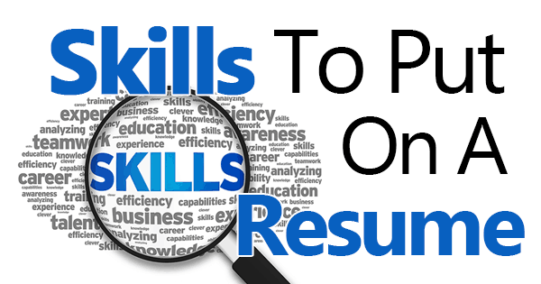 skills to put on a resume