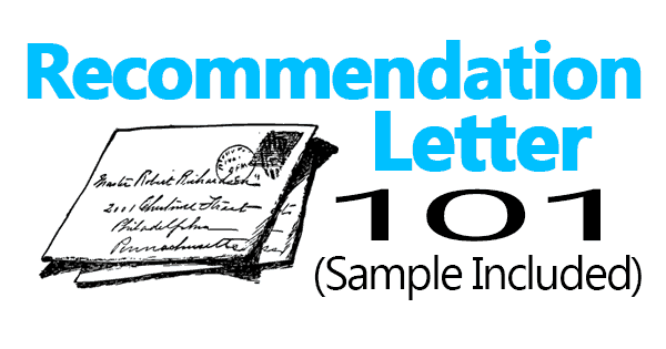 How To Write A Letter Of Recommendation Format Sample Included
