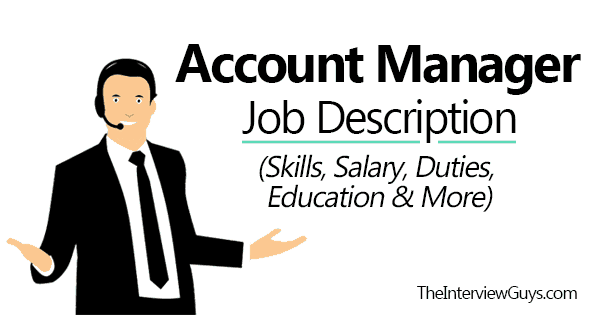 What Is A Account Manager Job Description