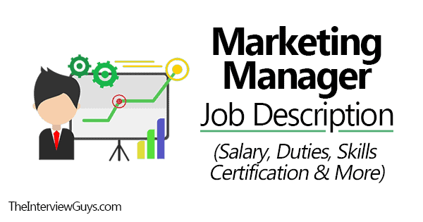 Marketing Manager Job Description Salary Skills Duties Certification More