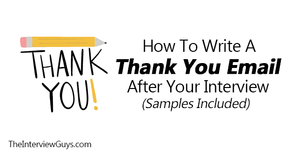 Thank You Letter After An Interview Sample from theinterviewguys.com