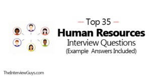 Top 35 HR Interview Questions Example Answers Included   Hr Interview Questions 300x158 