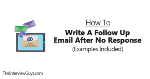 Follow Up Email Sample After I…