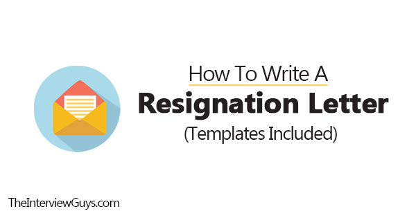 How To Write A Resignation Letter Templates Included
