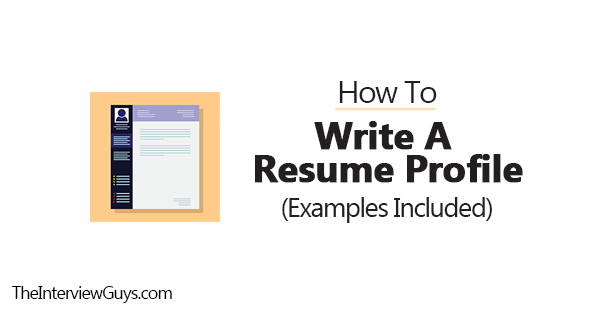 how to type a resume profile