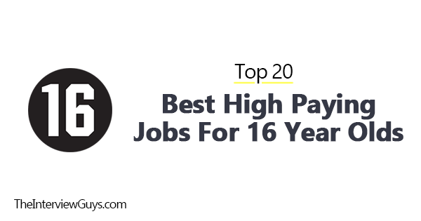 Top 20 Best High Paying Jobs for 16-Year-Olds